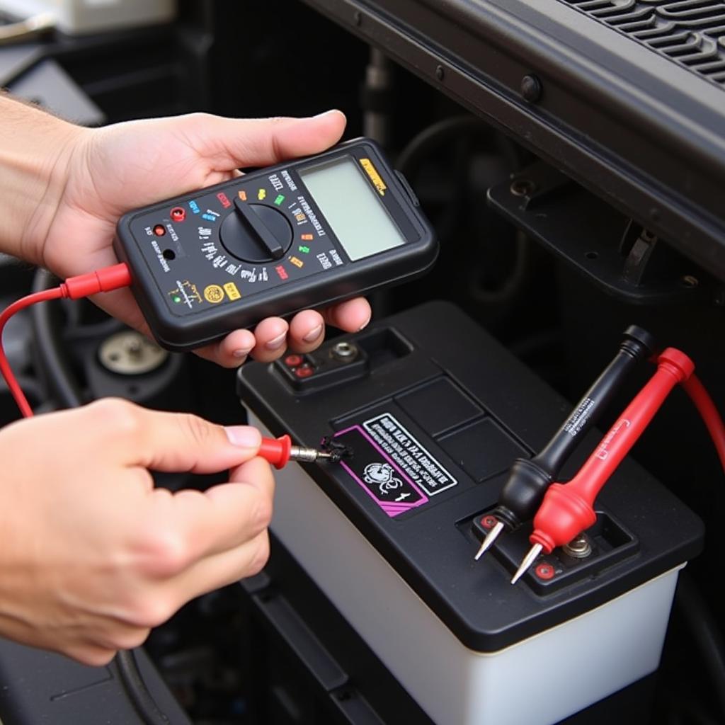 Testing the Alternator with a Multimeter