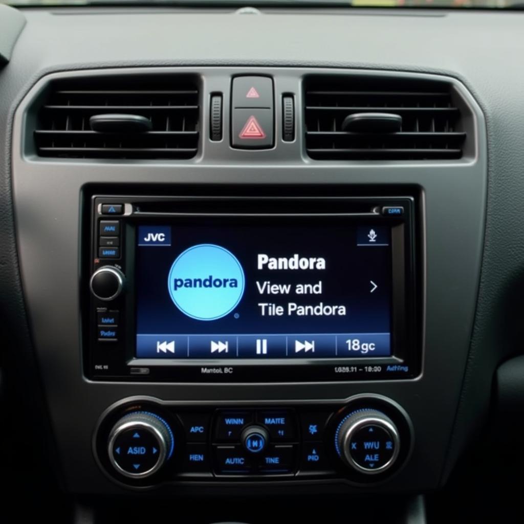 JVC Car Radio with Pandora and Bluetooth Integration