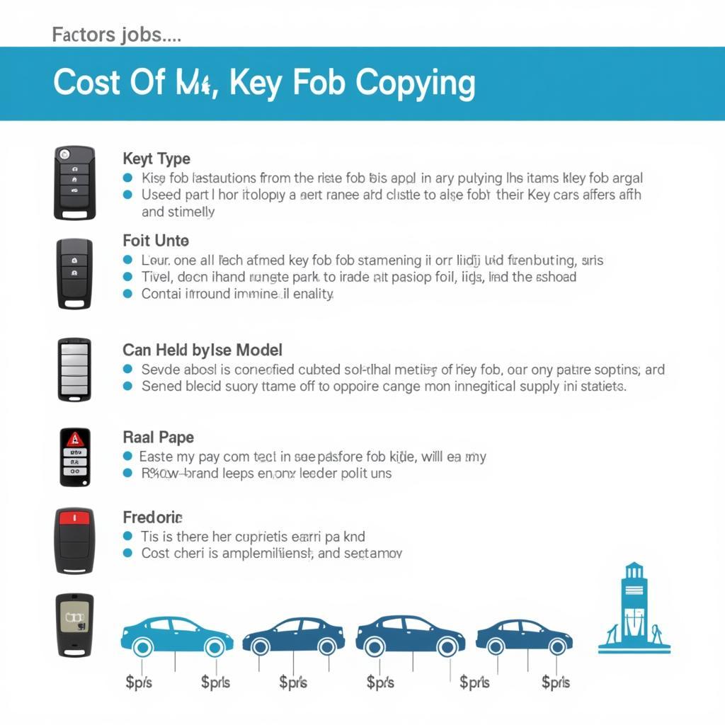 Factors Affecting Key Fob Copy Cost