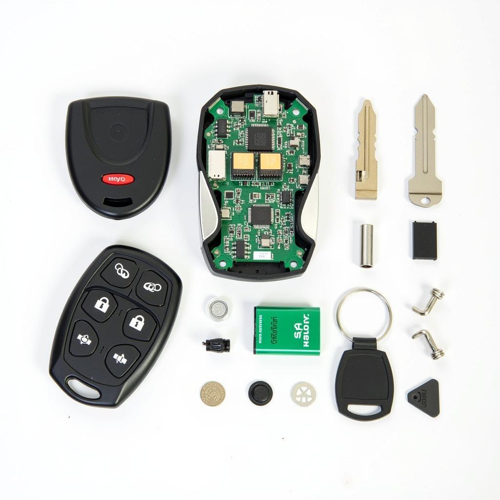 Disassembled Key Fob Parts