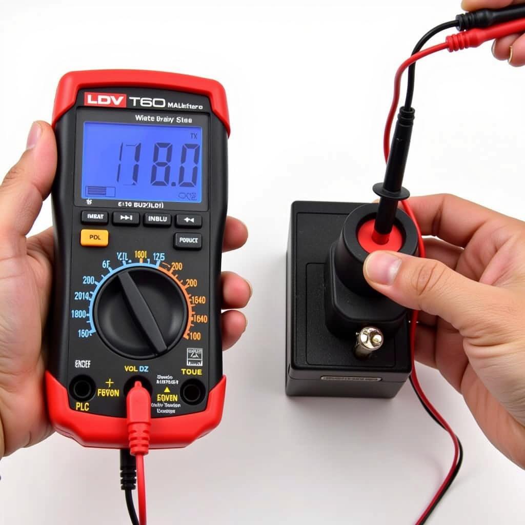 LDV T60 Battery Testing with Multimeter