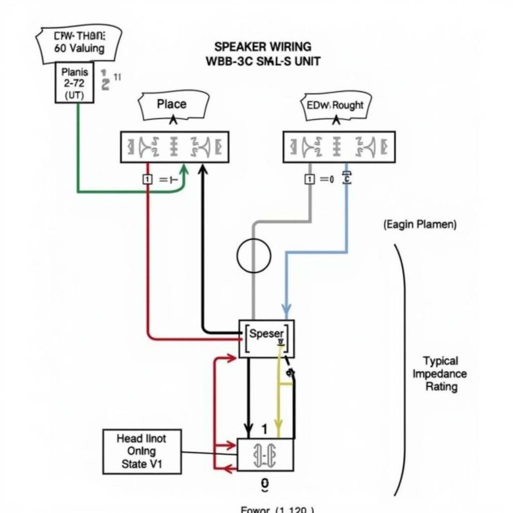 Lincoln Town Car Speaker Wiring and Impedance Diagram