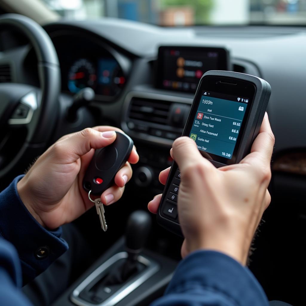 Locksmith Programming a Key Fob