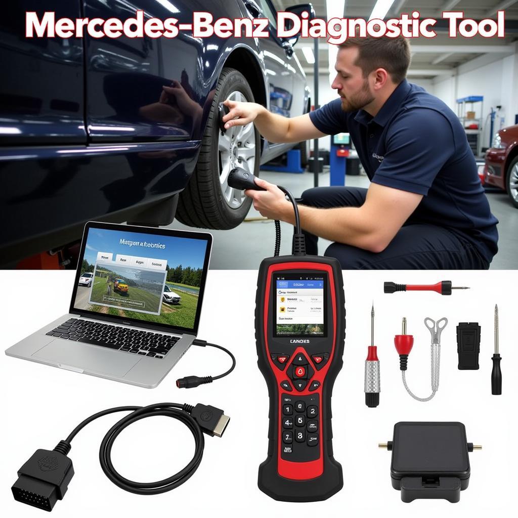 Mercedes Benz Diagnostic Tools in Action