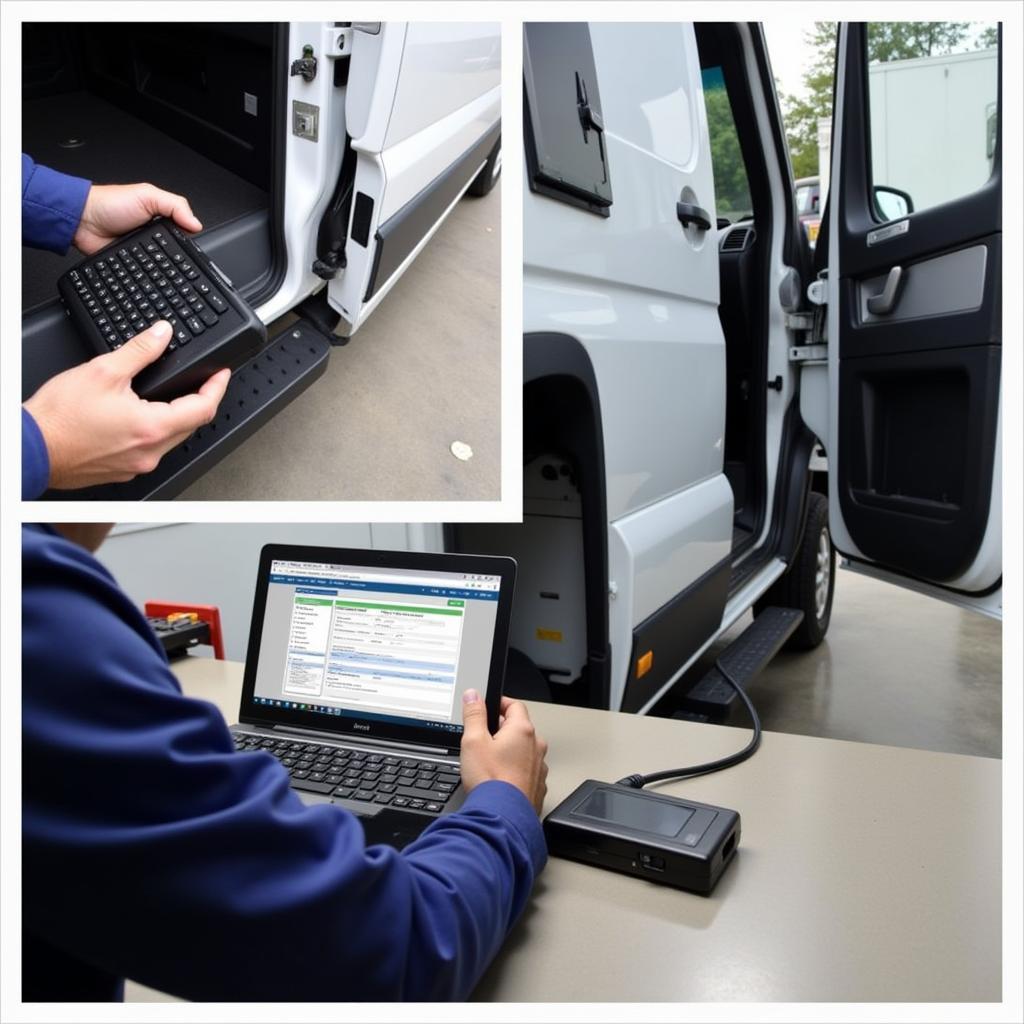 Mercedes Benz Tool Connected to Sprinter Van