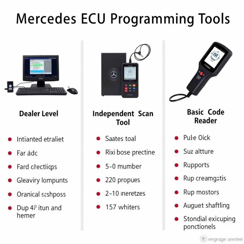 Types of Mercedes ECU Programming Tools