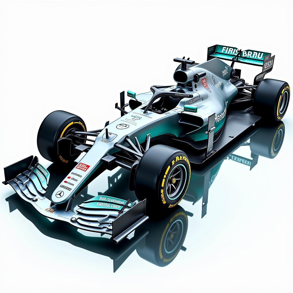 Mercedes F1 Car Aerodynamics