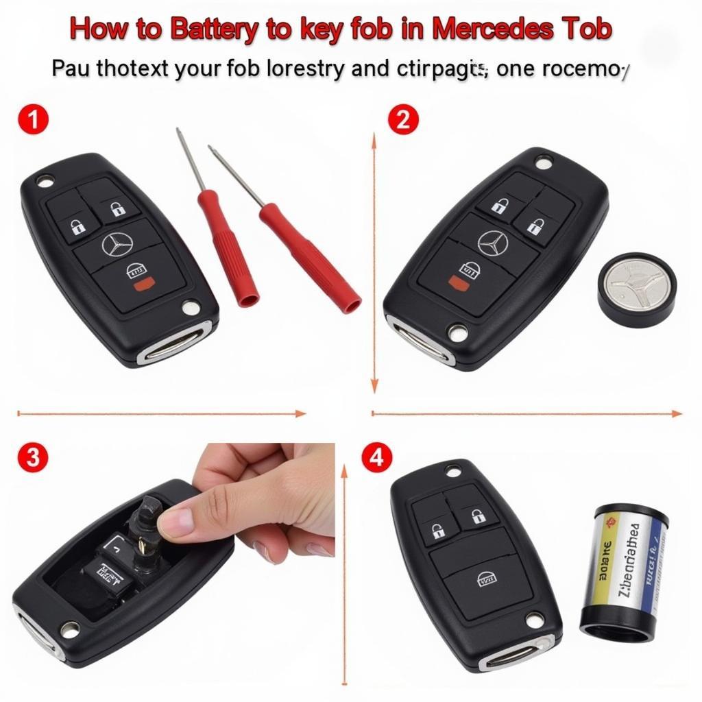 Replacing the Battery in a Mercedes Key Fob