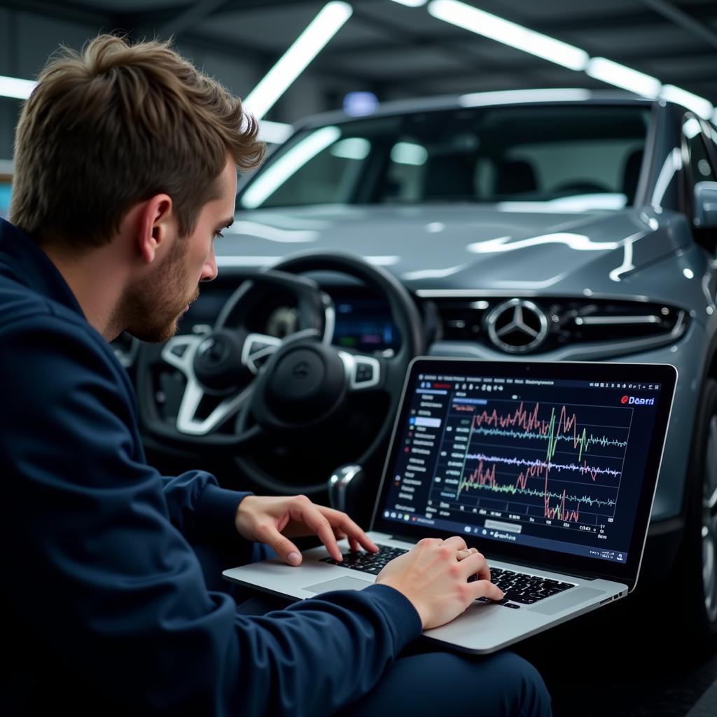 Mercedes Remote Diagnostics in Action