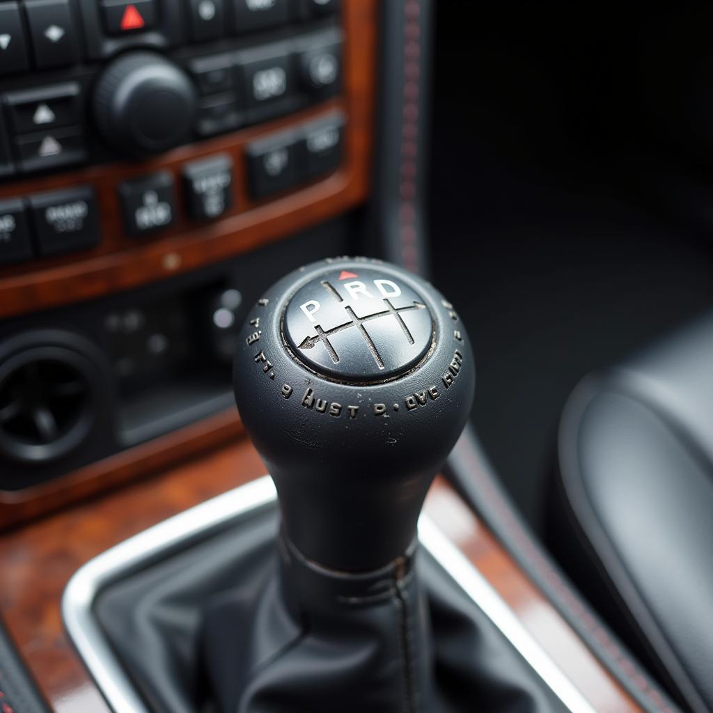 Mercedes SLK Gear Selector Close-up