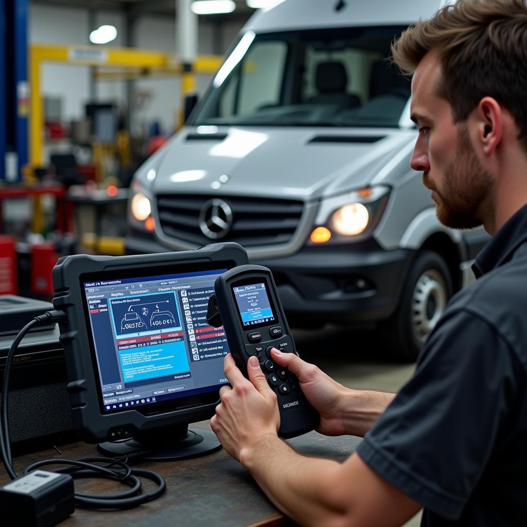 Mercedes Sprinter Diagnostic Process with Scan Tool