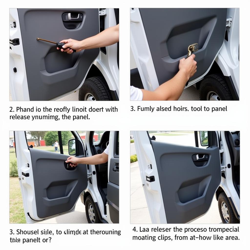 Mercedes Sprinter Door Panel Removal Process