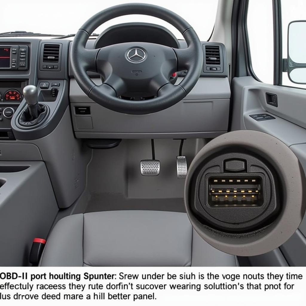 Mercedes Sprinter OBD2 Port Location Under Dashboard