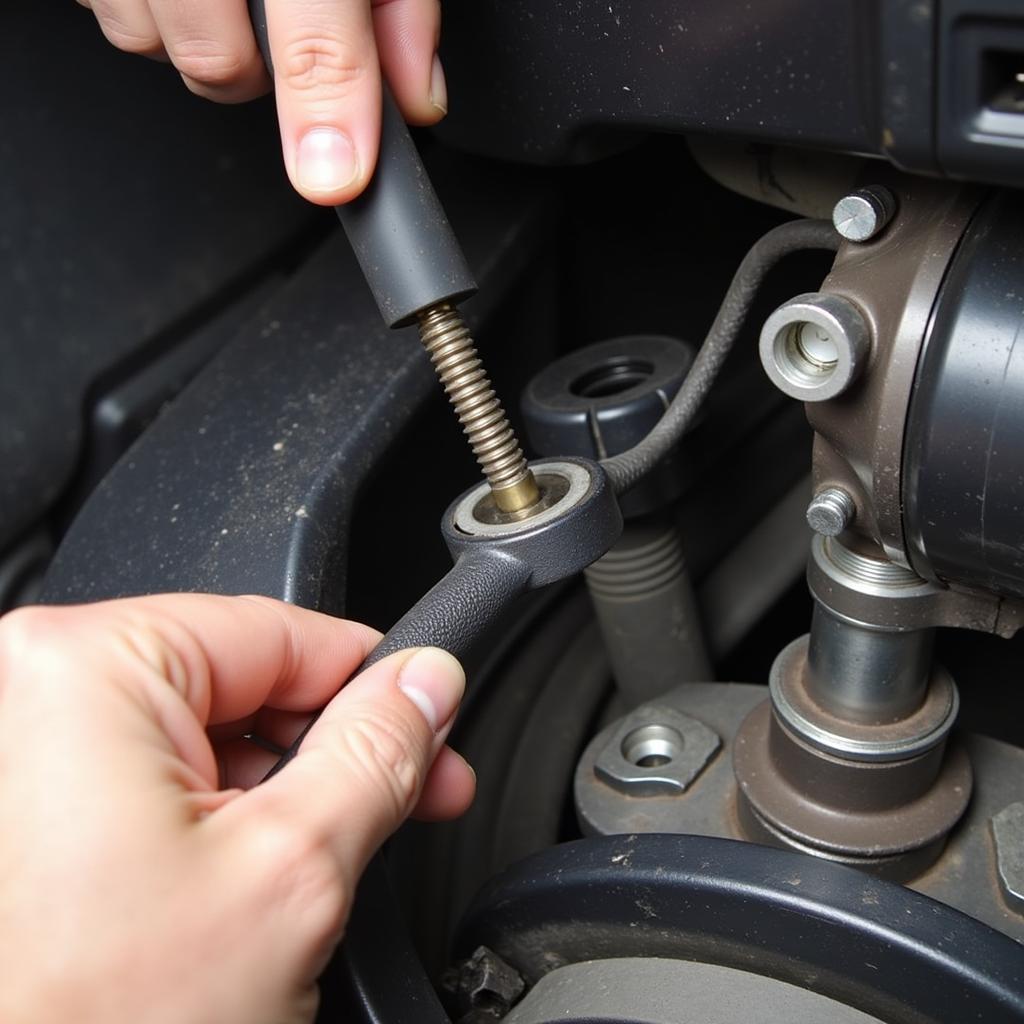 Inspecting the Steering Rack and Tie Rods in a Mercedes