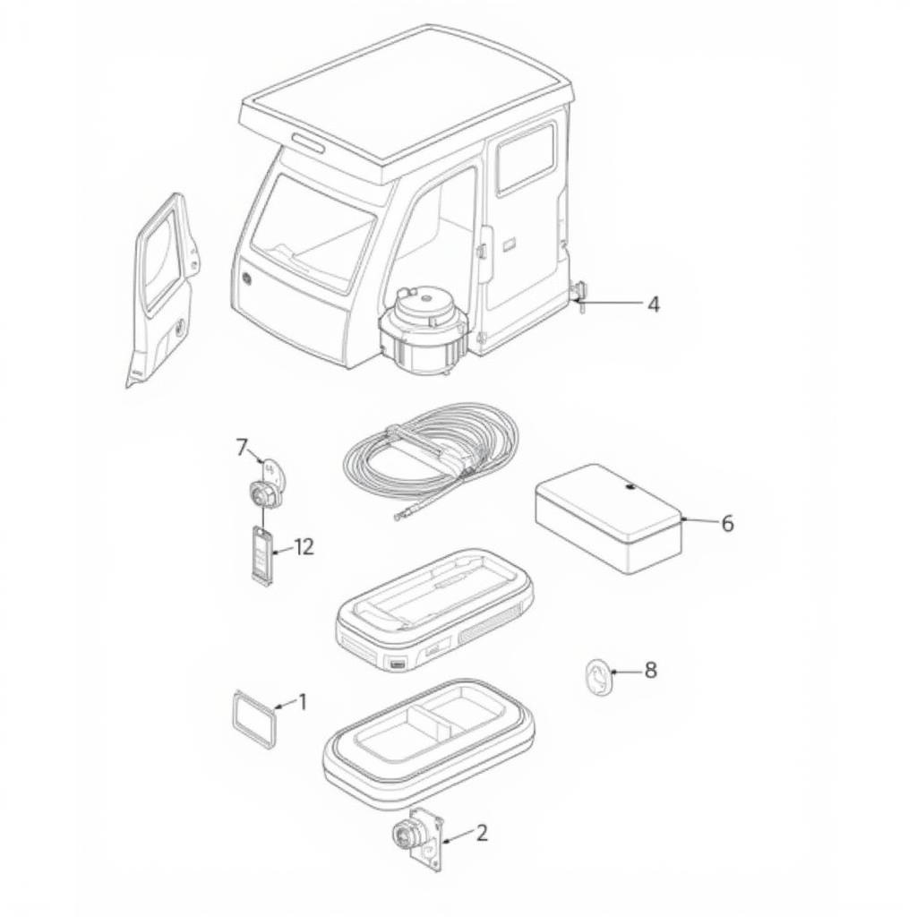 Mercedes Sunroof Components Diagram