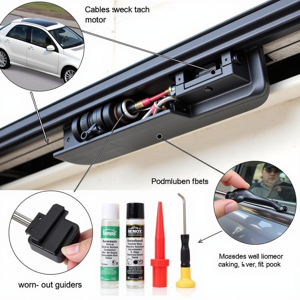 Mercedes Sunroof Track Repair