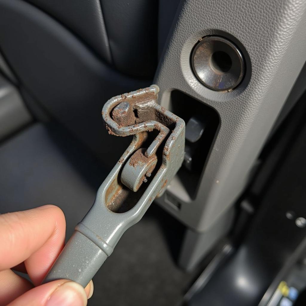 Mercedes Vito Rear Seat Fixings: Stuck Locking Mechanism