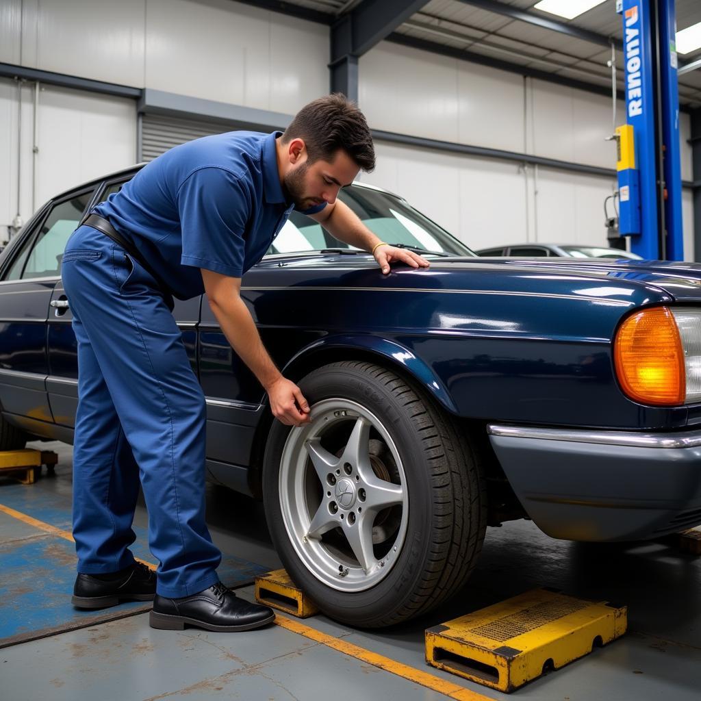 Mercedes W126 Wheel Alignment