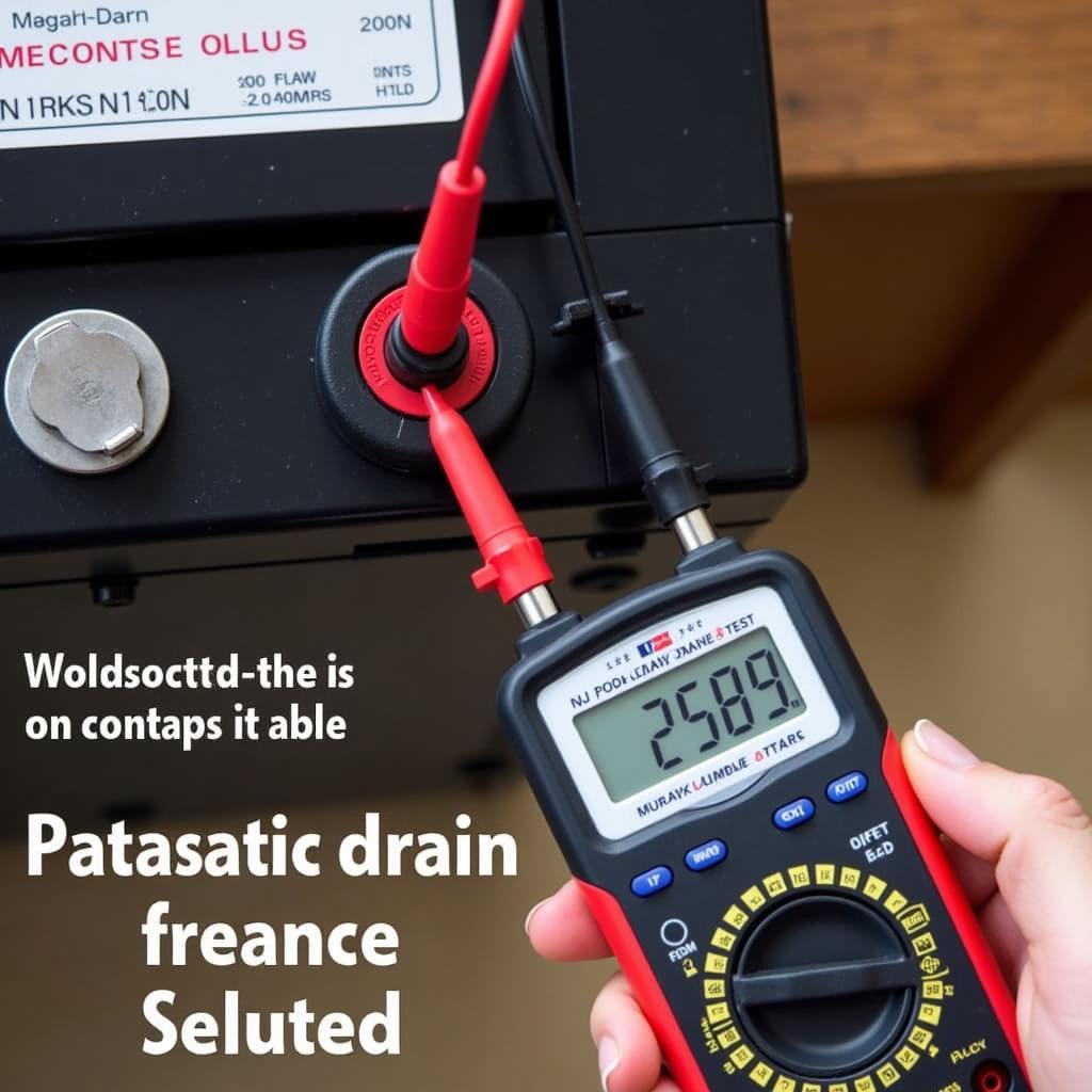 Multimeter Connection for Parasitic Drain Test