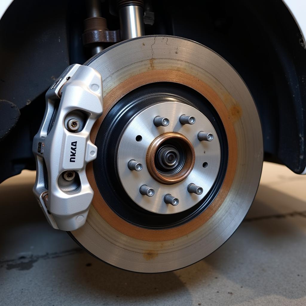 New Brake Pads Installed on Skoda Octavia