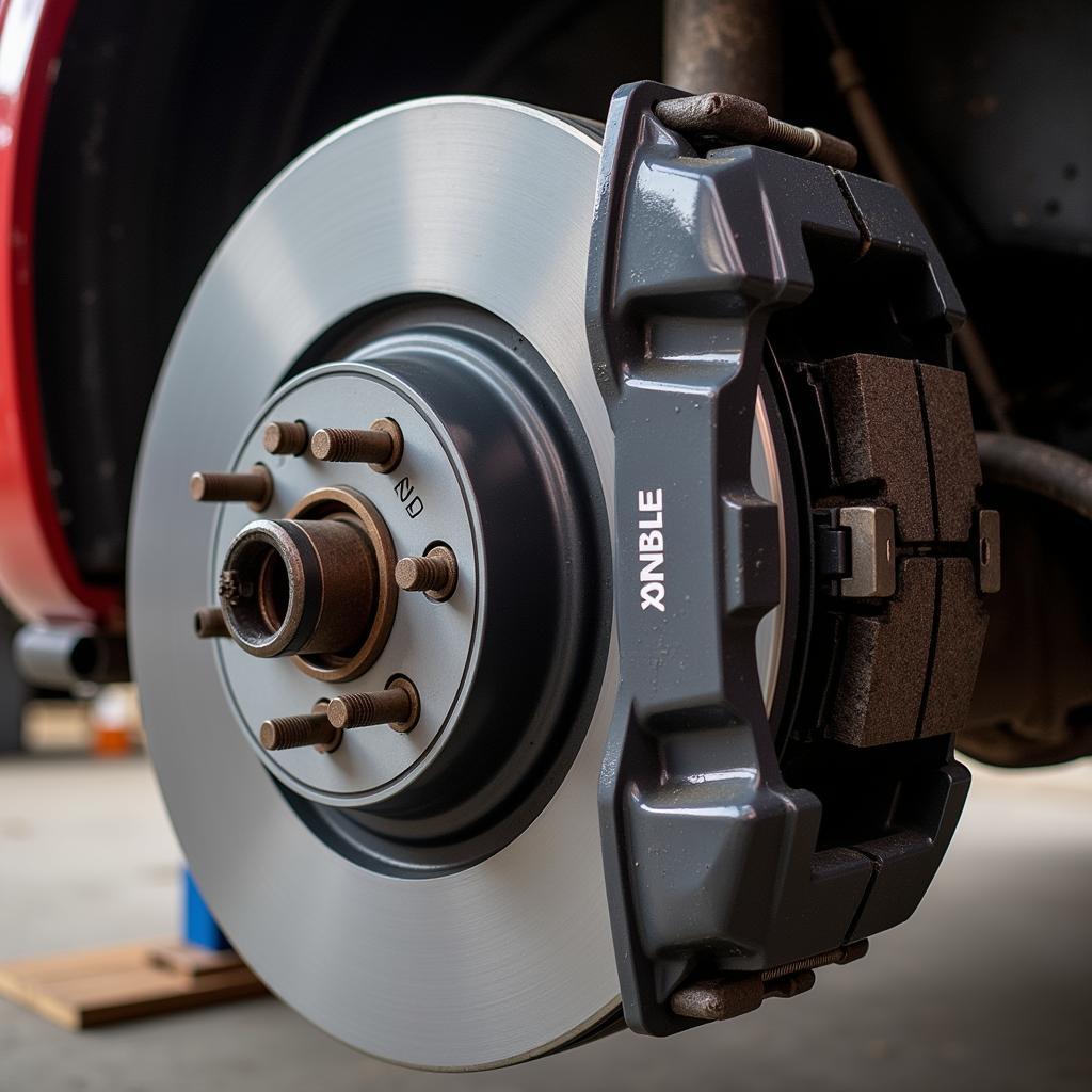 New VW T5 Brake Pads Installed