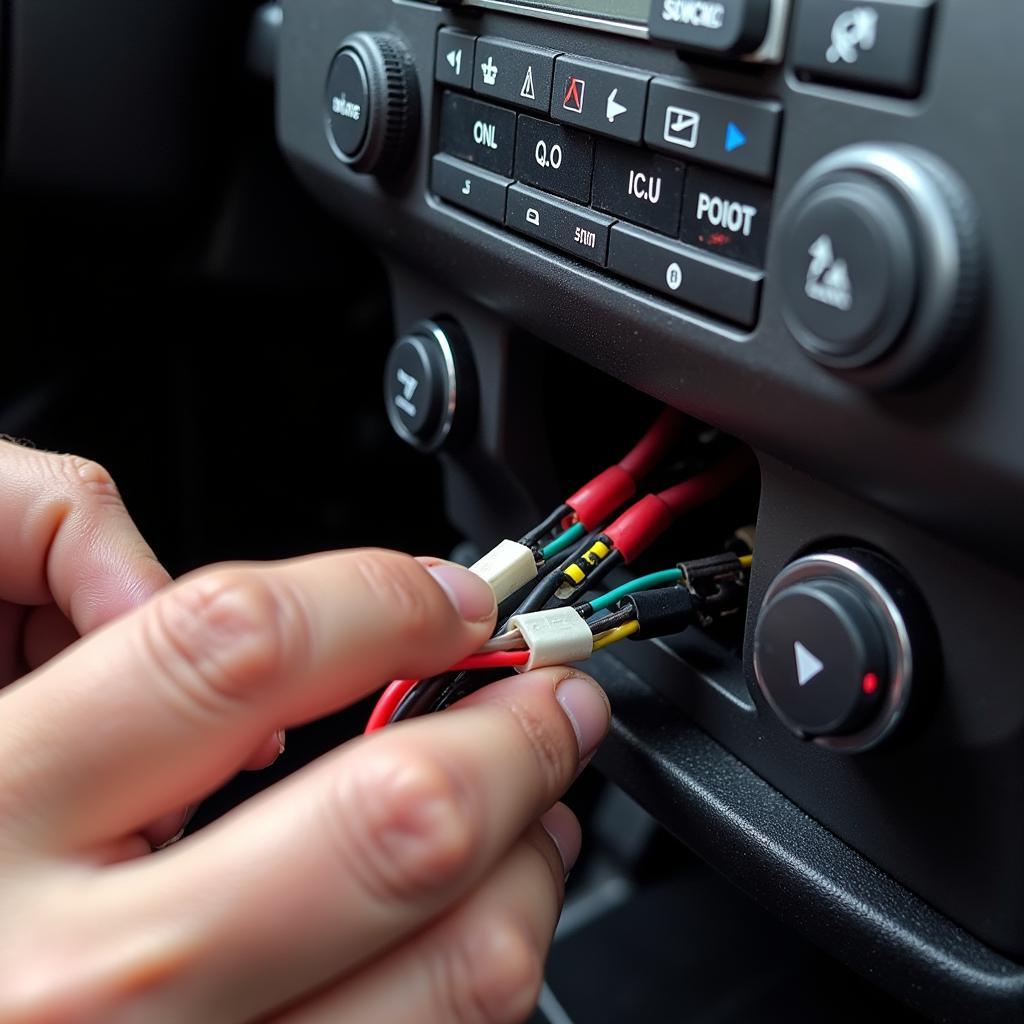 Inspecting a Nissan Car Audio Wiring Harness