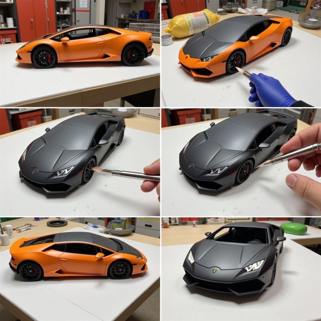 Painting the Lamborghini Huracan Model Kit Body