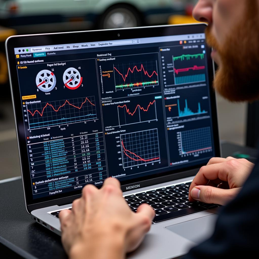 Analyzing Porsche 914 Diagnostic Data on a Laptop