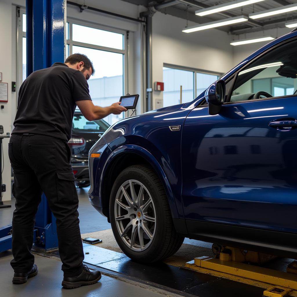 Porsche Cayenne 2019 Software Update at Dealership Service Center