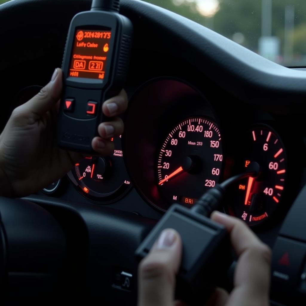 Porsche Diagnostic Check with Engine Light On