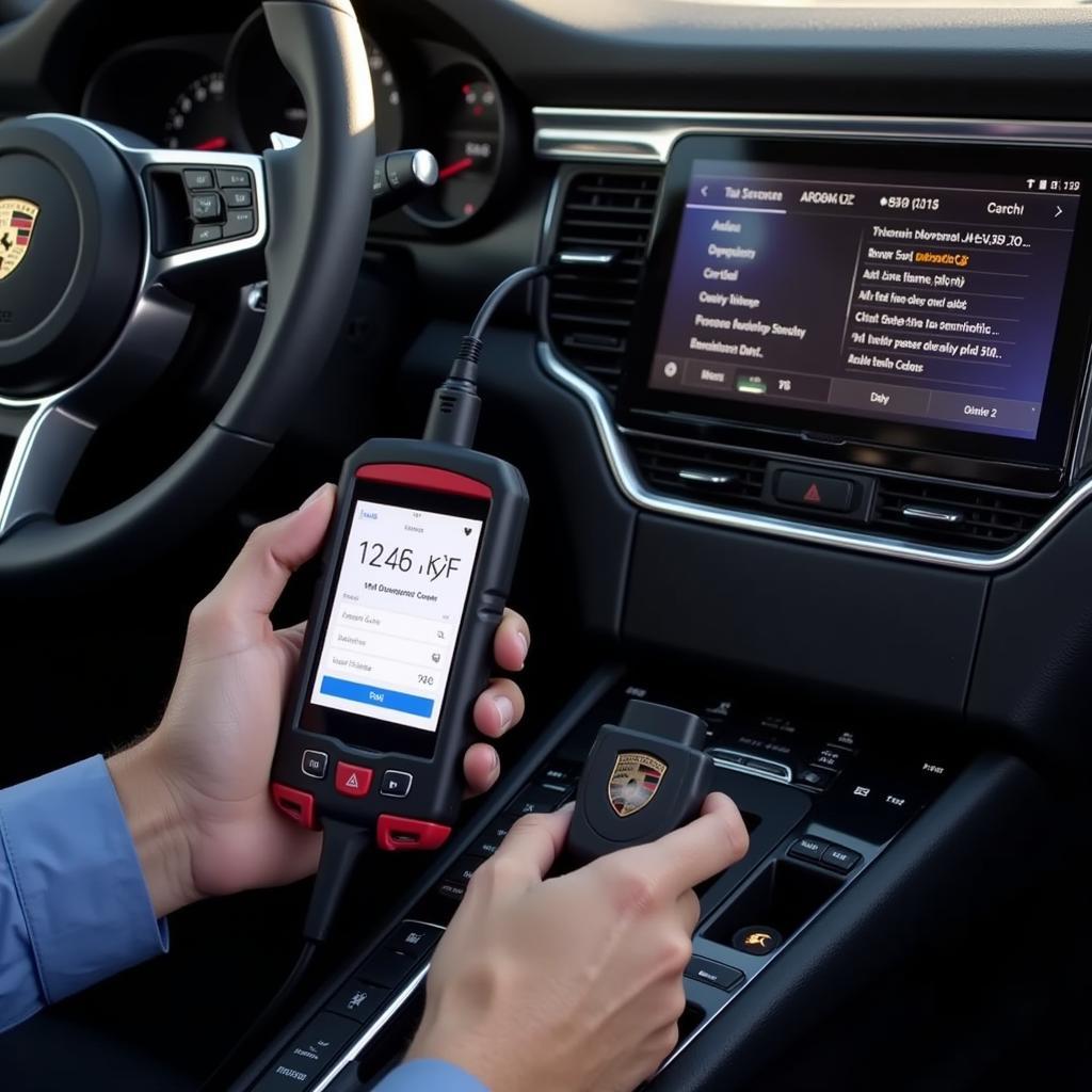 Porsche Macan Scan Tool in Action