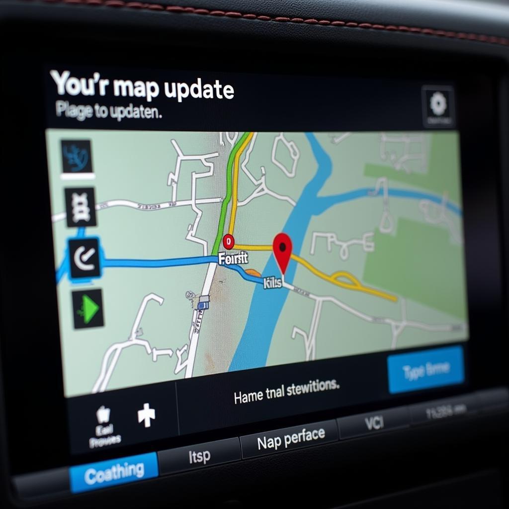 Porsche PCM Map Update Screen Display