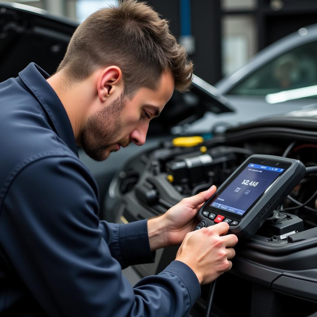 Professional Porsche Diagnostic Tools and Expert Technician