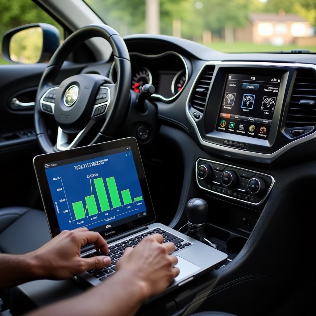 Remote Diagnostics for 2014 Jeep Cherokee Battery Issues: Specialized diagnostic tools can identify software problems remotely