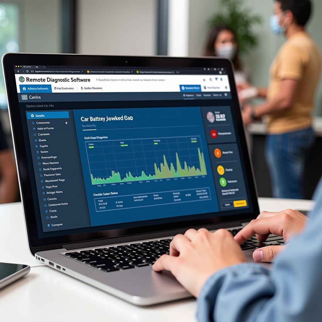 Remote Diagnostics Software Analyzing Car Battery Data