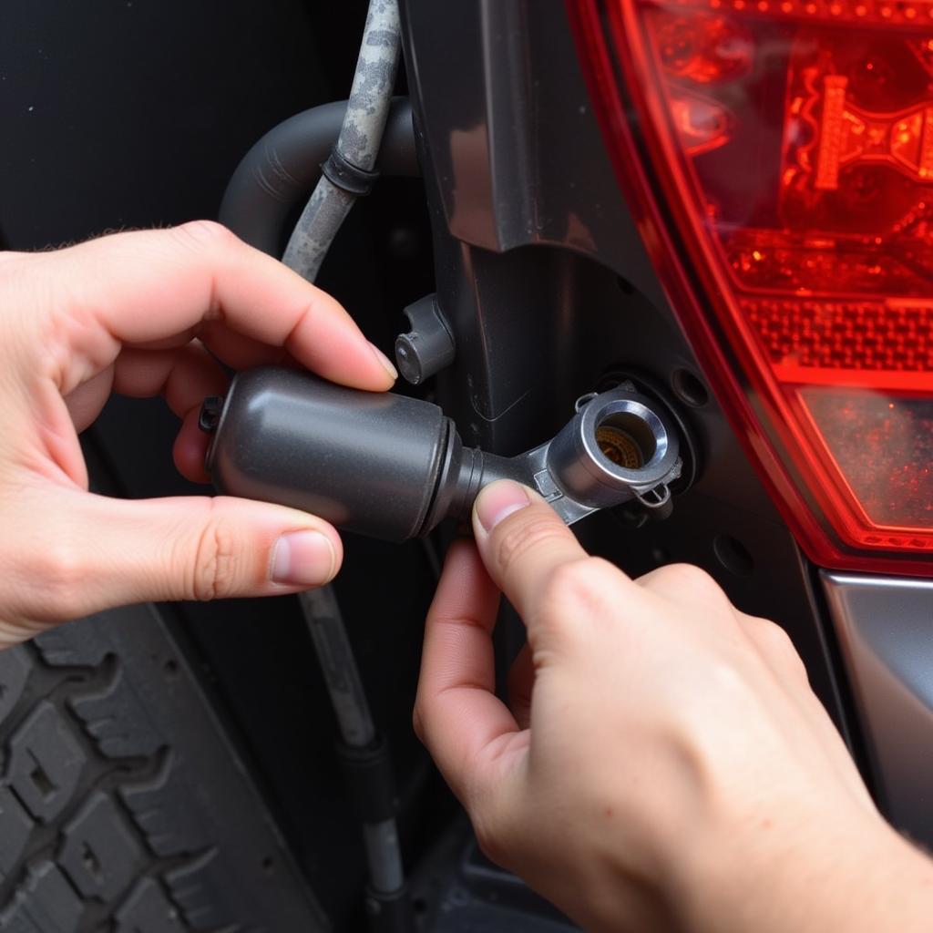 Replacing a Brake Light Bulb on a Car