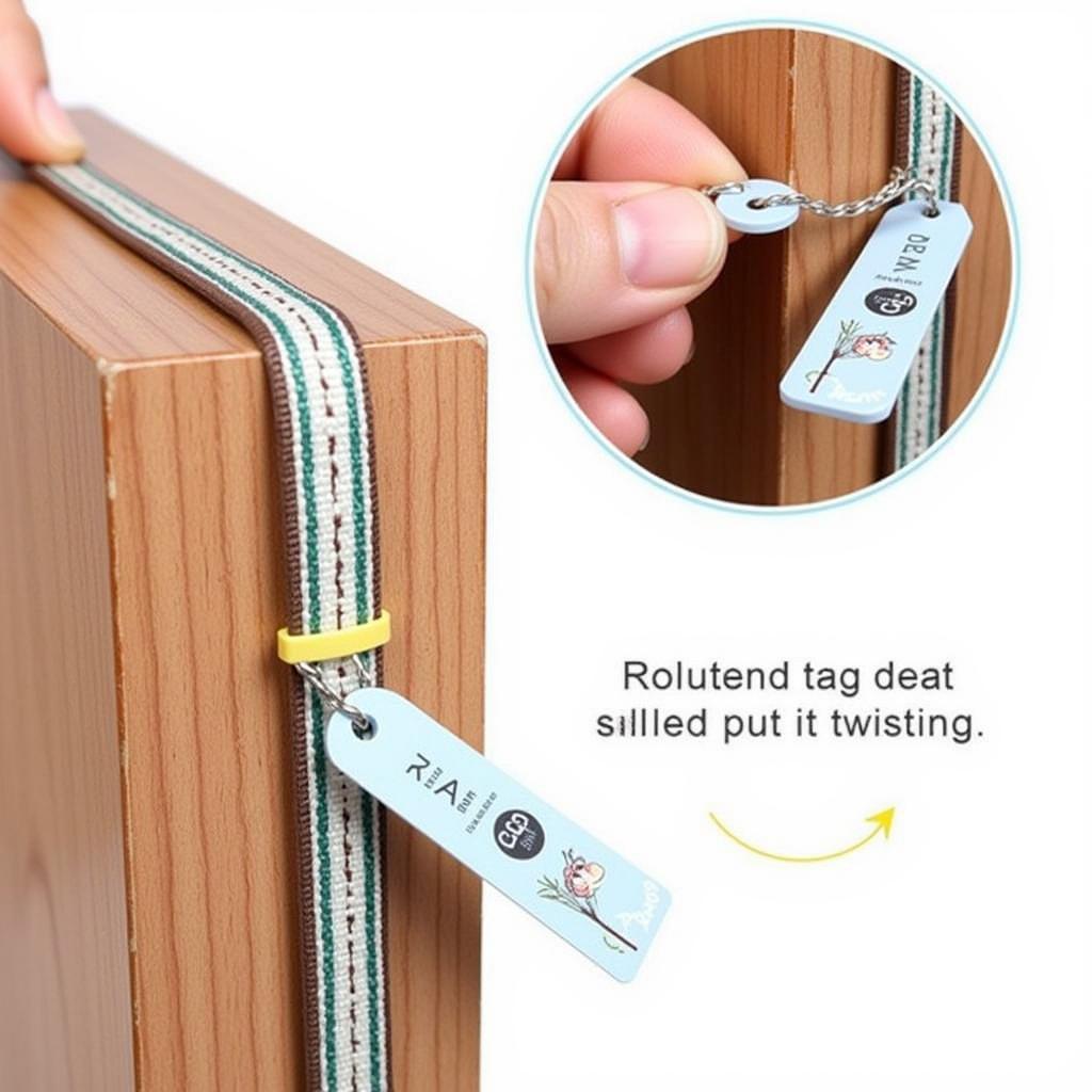 Using a rubber band to remove a magnetic anti-theft tag