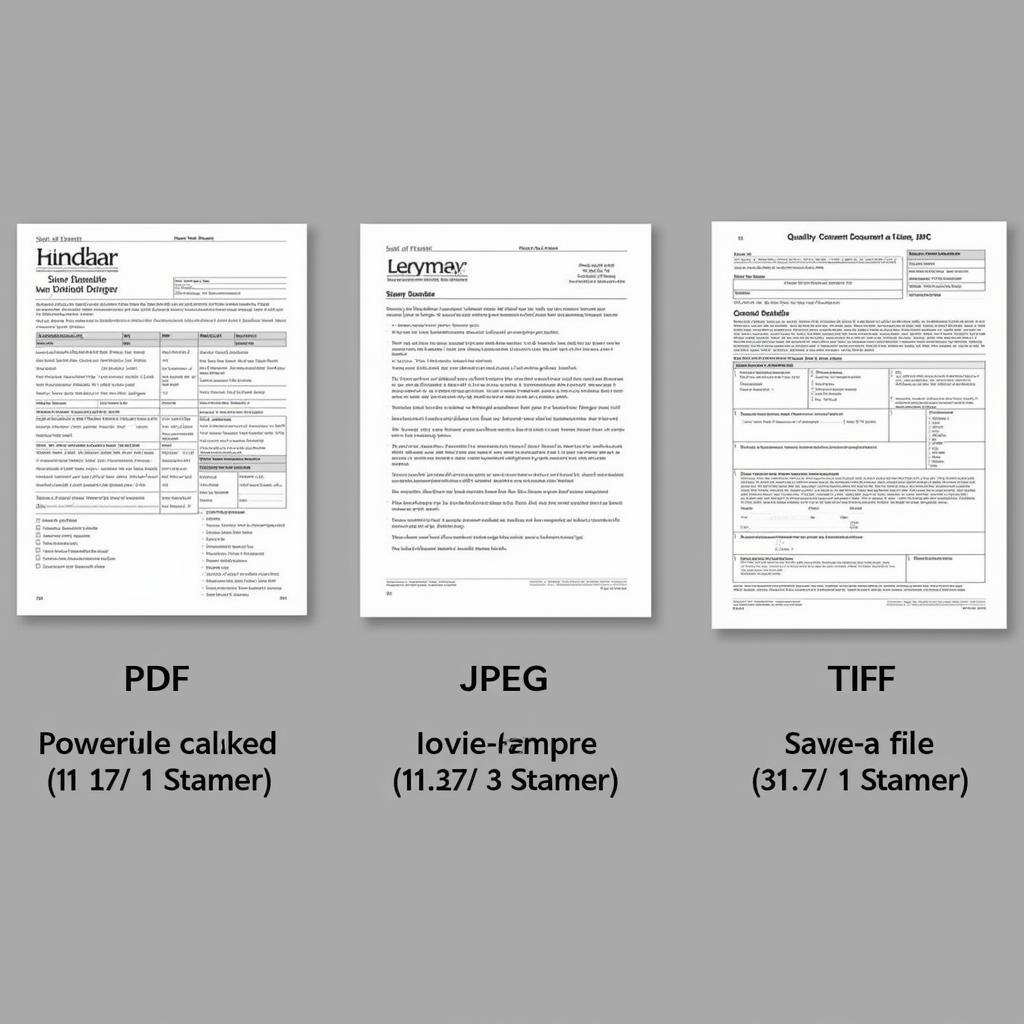 Comparing Scanned Page Sizes: PDF, JPEG, TIFF