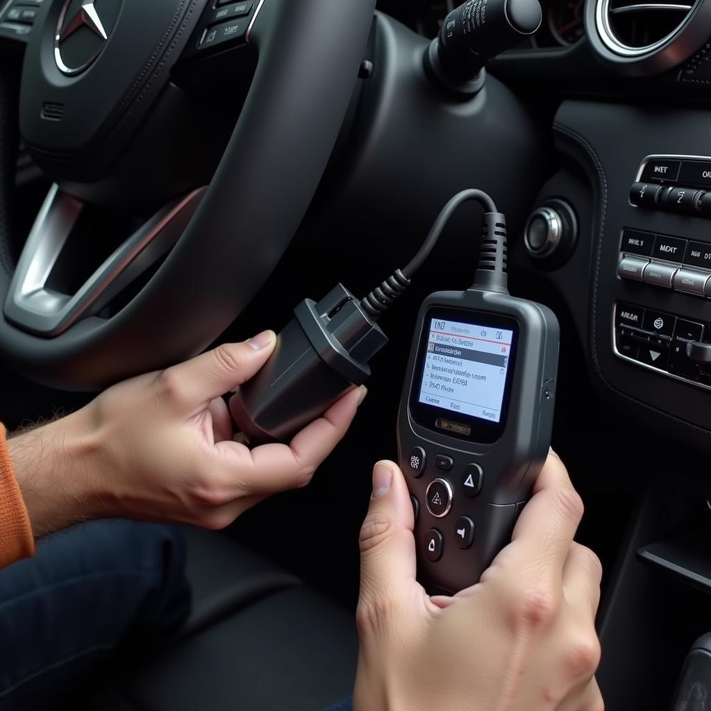 Scanning TCU Codes on a Mercedes-Benz using an OBD2 Scanner