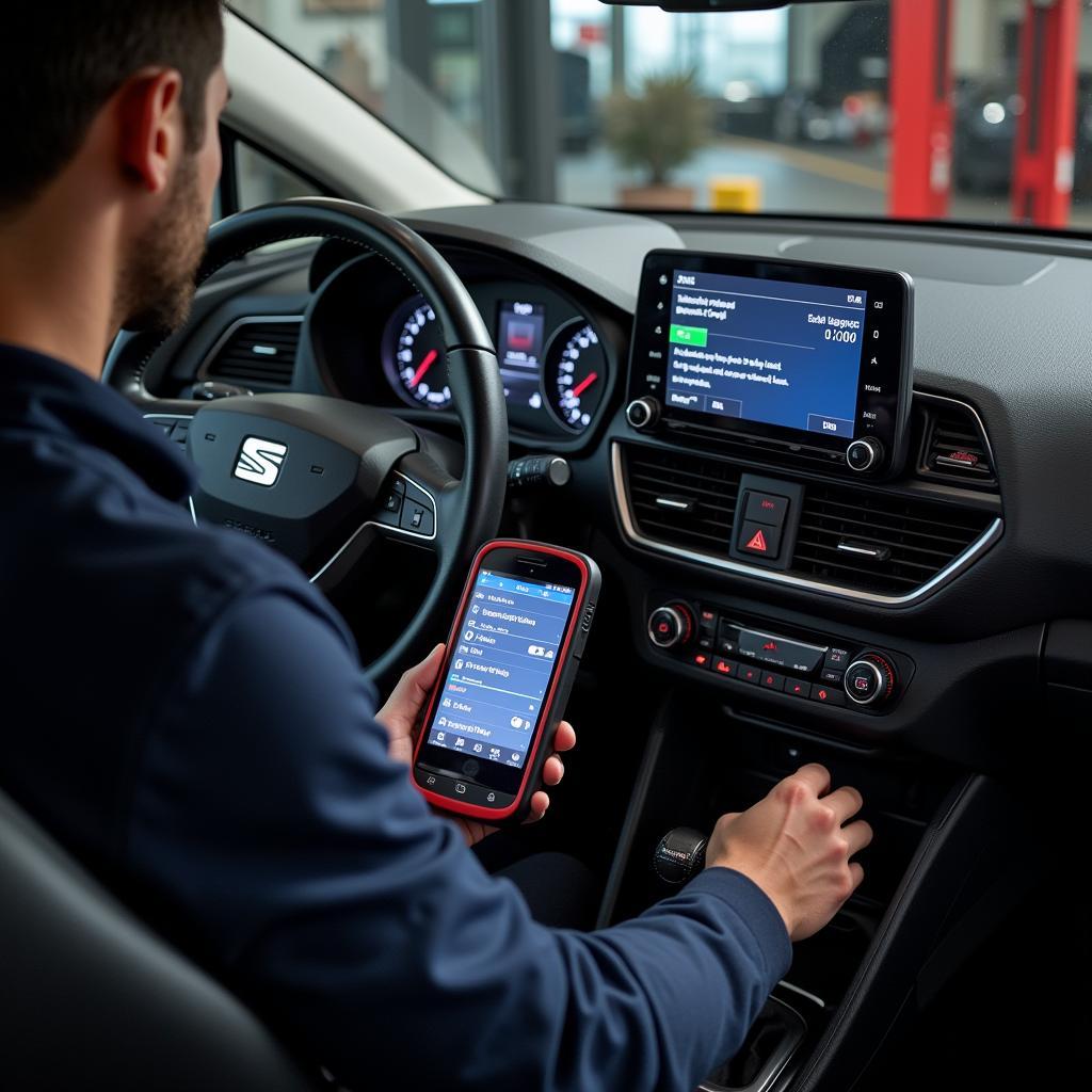 Diagnostic Scan on a Seat Ateca