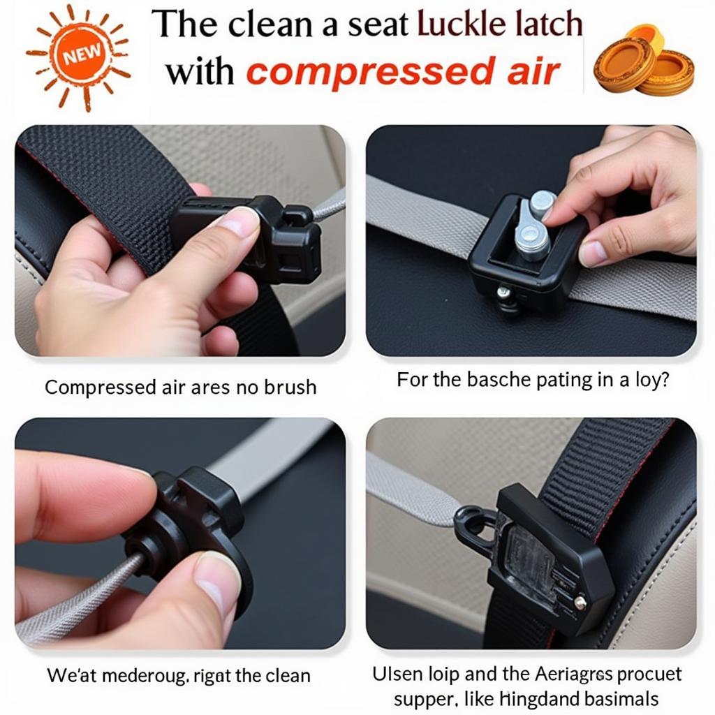 Cleaning a Seat Belt Buckle