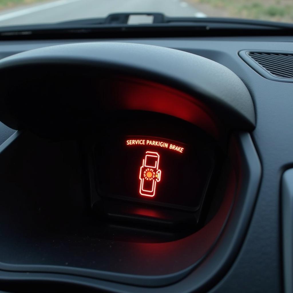 Service Parking Brake Warning Light on Dashboard