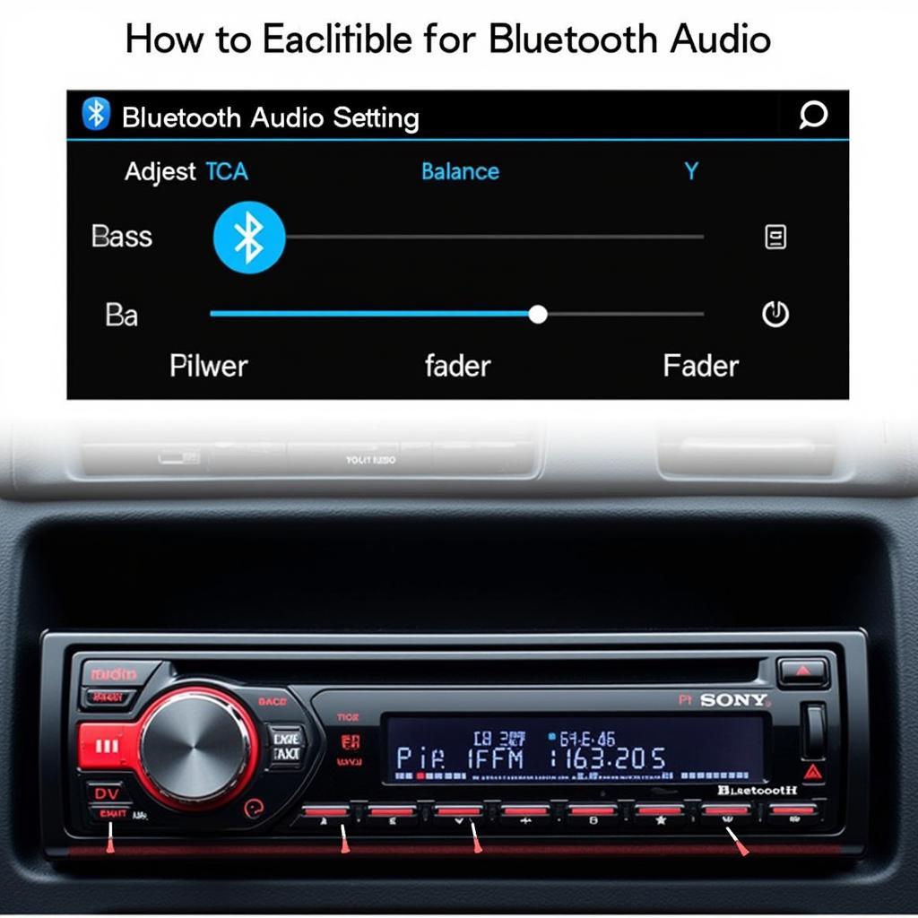 Adjusting Audio Settings for Bluetooth Streaming on a Sony Car Radio