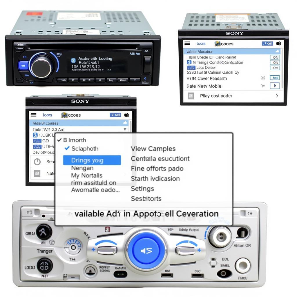 Navigating the Sony Car Radio Bluetooth Menu