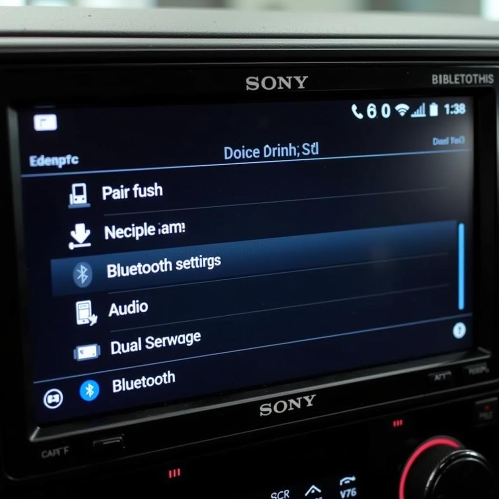 Sony Car Radio Bluetooth Menu