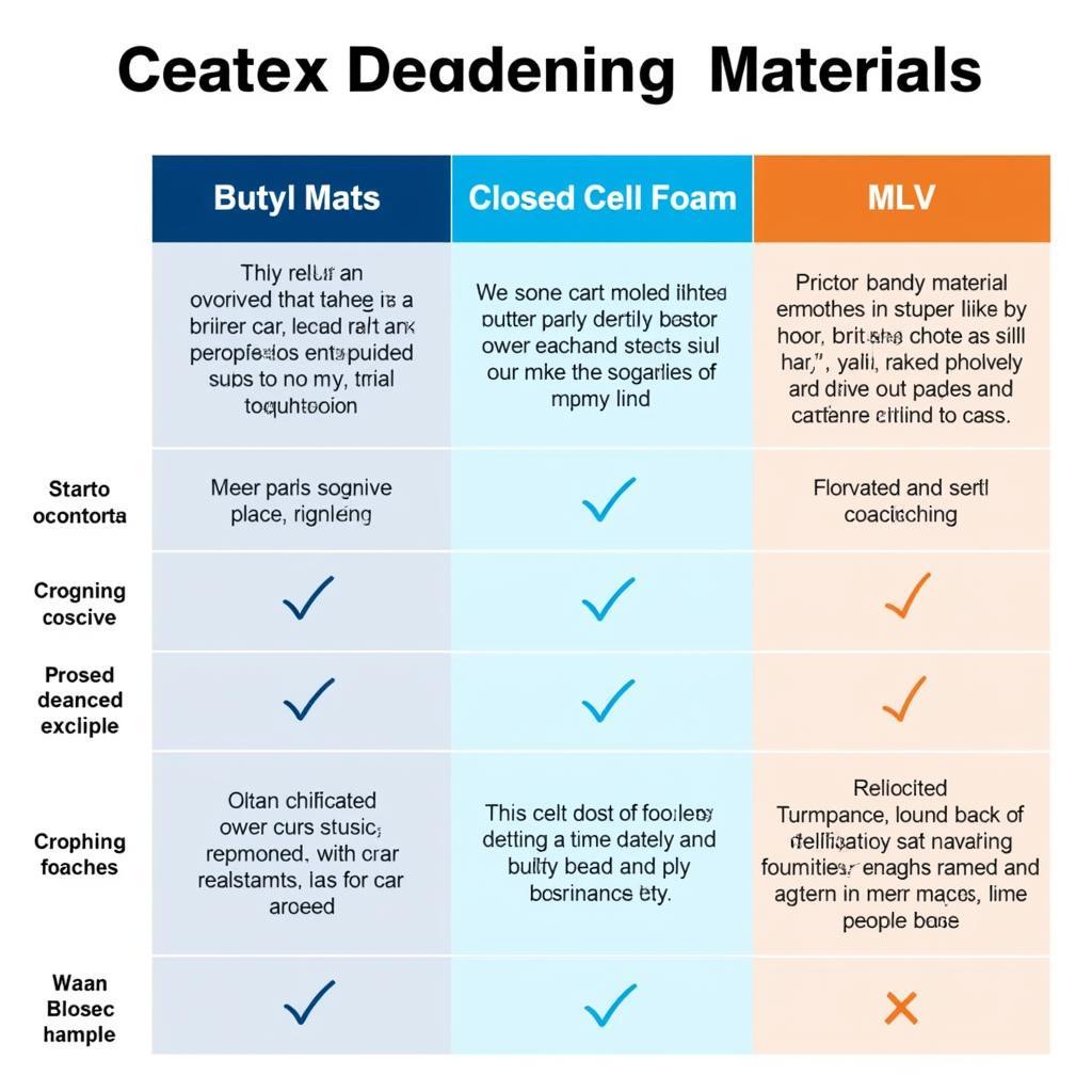 Comparing Sound Deadening Materials