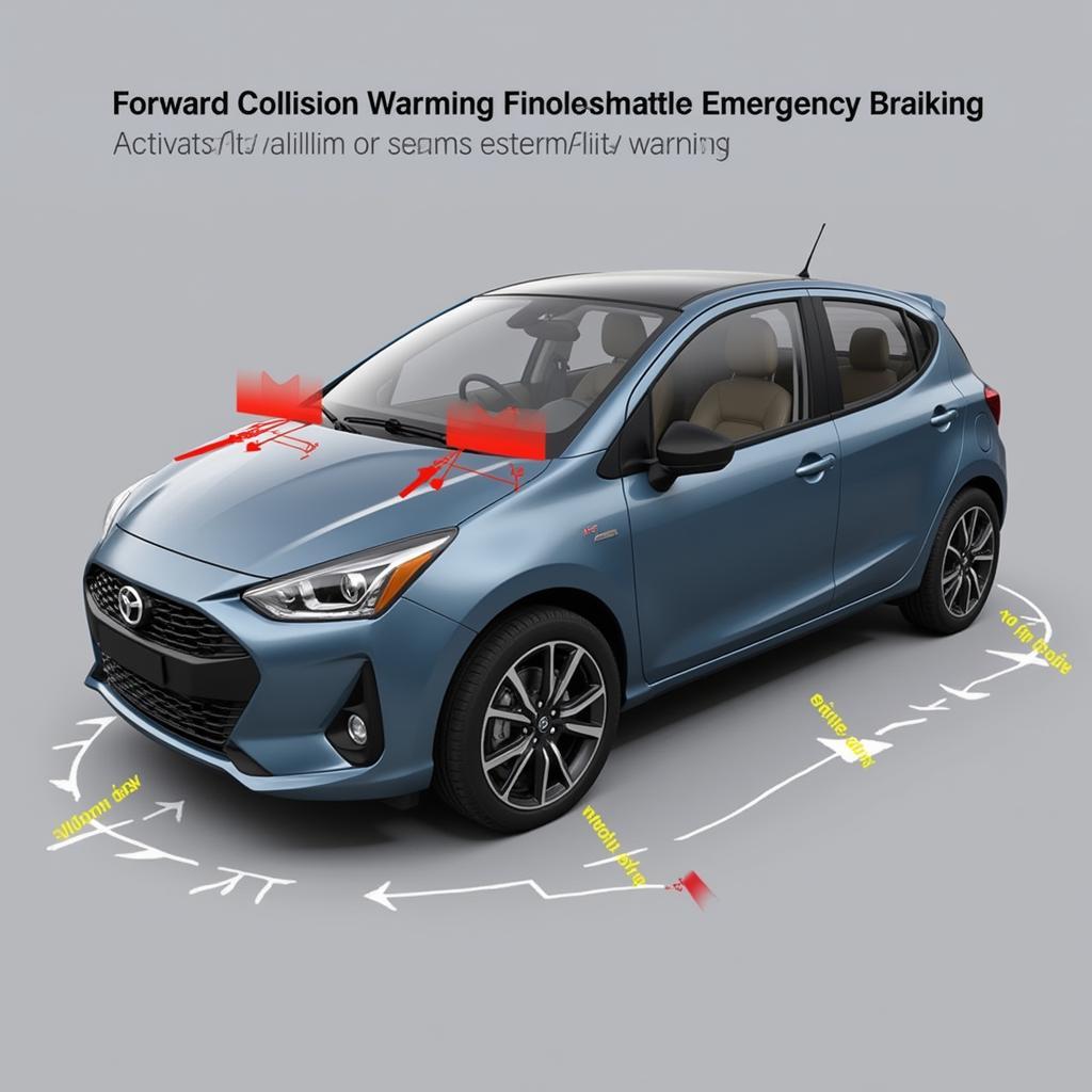 Subcompact Car Equipped with FCW and AEB System