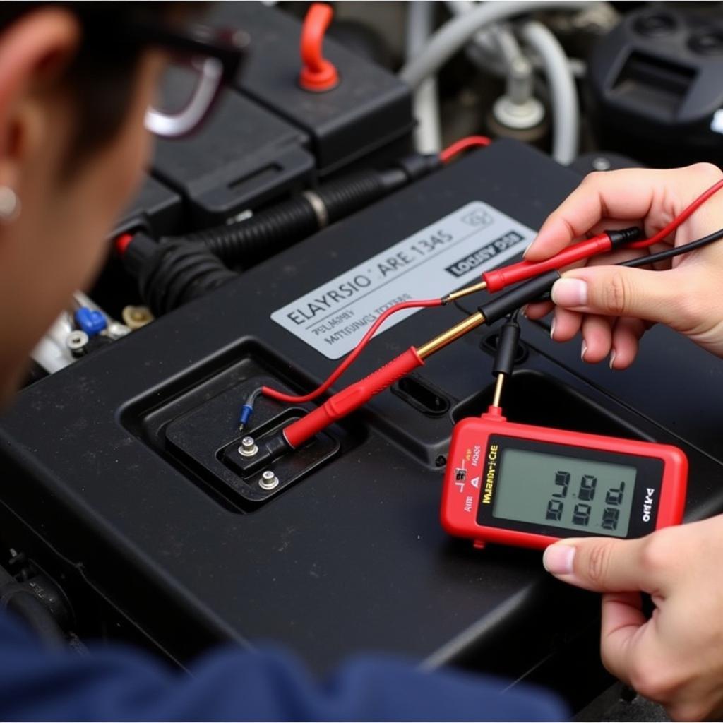 Using a Multimeter to Test Car Battery Voltage