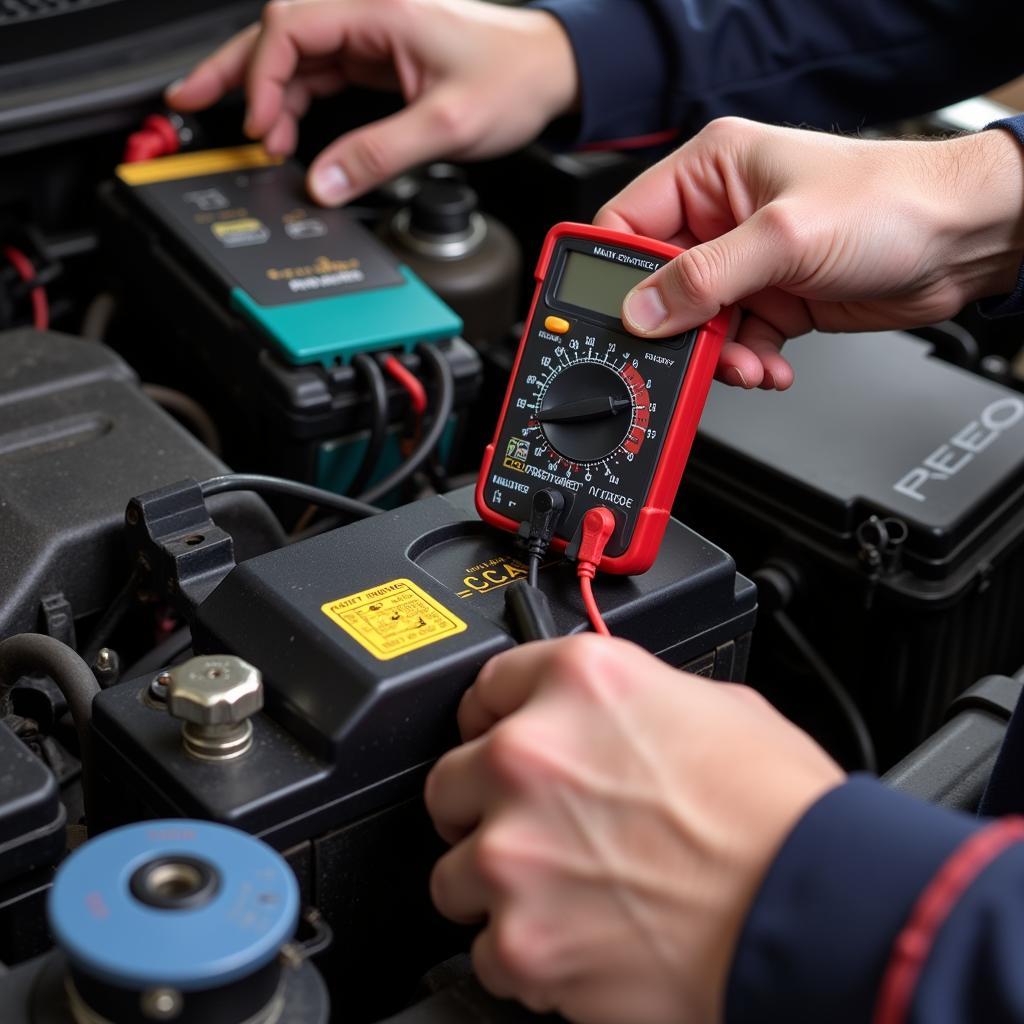 Testing a Car Battery's Voltage and CCA