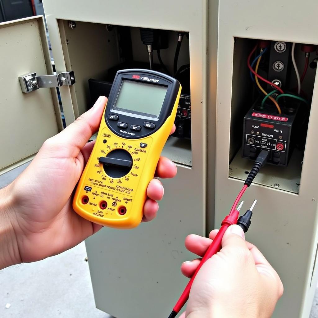 Testing the Warner Brake Relay with a Multimeter